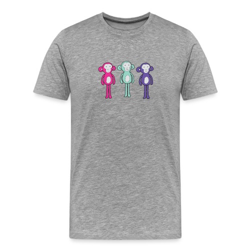 Three chill monkeys - Men's Premium T-Shirt
