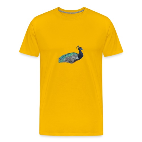 peacock half - Men's Premium T-Shirt