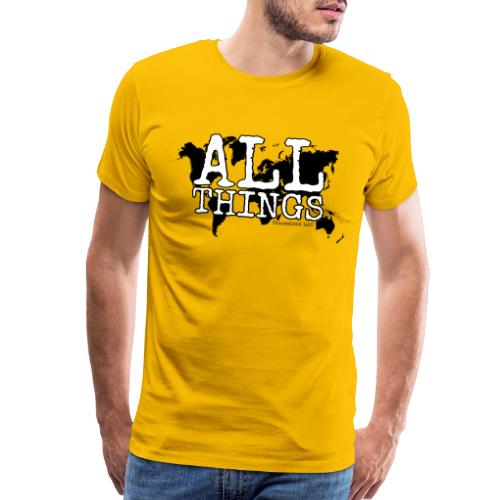 All Things World Map - Men's Premium T-Shirt