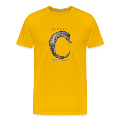 croc with text - Men's Premium T-Shirt