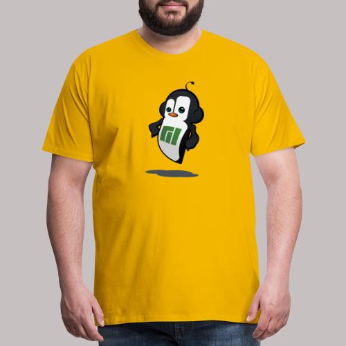 Manjaro Mascot confident right - Men's Premium T-Shirt