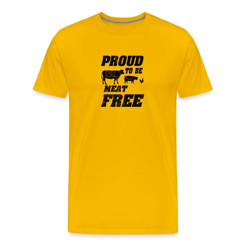vegan t shirt Proud to be meat free - Men's Premium T-Shirt