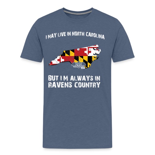 RavensCountryTeeN Carolina 09 png - Men's Premium T-Shirt
