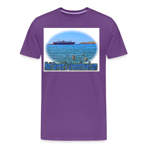 Greecetravel Swimmers jpg - Men's Premium T-Shirt
