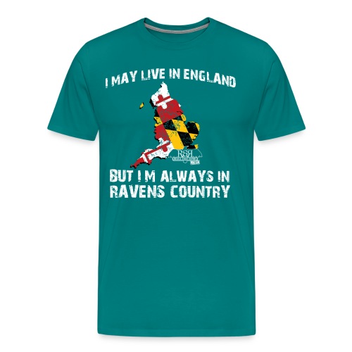 RavensCountryTee England 04 png - Men's Premium T-Shirt