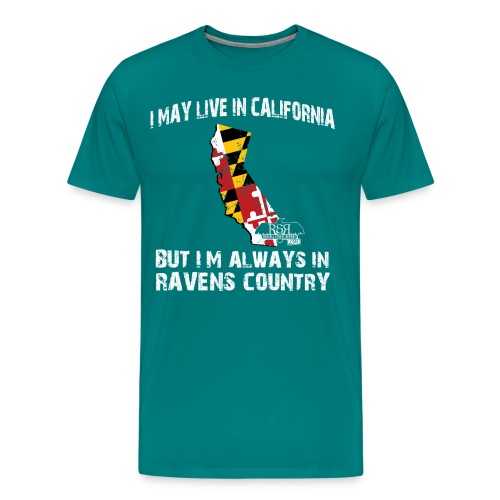 RavensCountryTee California 02 png - Men's Premium T-Shirt