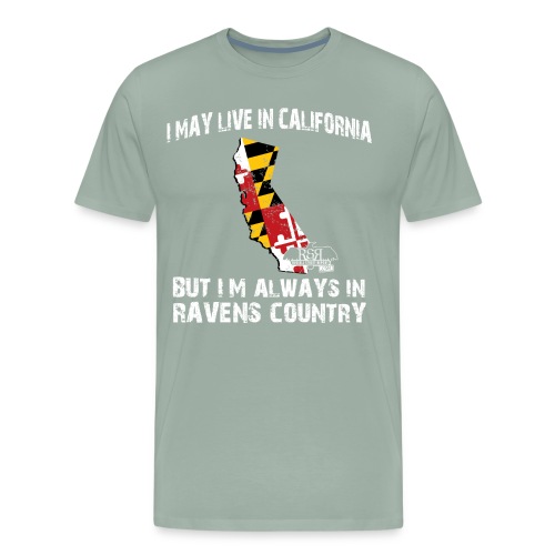 RavensCountryTee California 02 png - Men's Premium T-Shirt