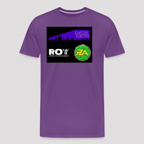 A_Cactus_Purple - Men's Premium T-Shirt