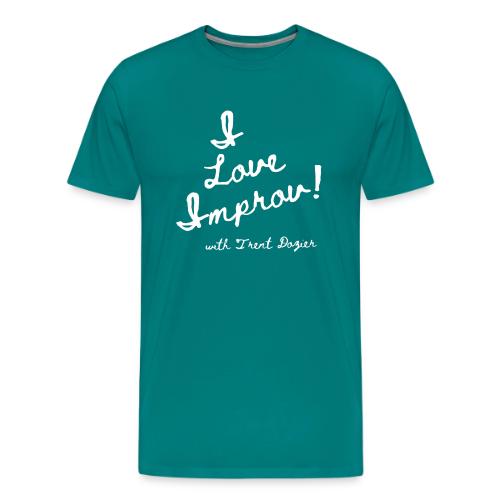 I Love Improv White - Men's Premium T-Shirt