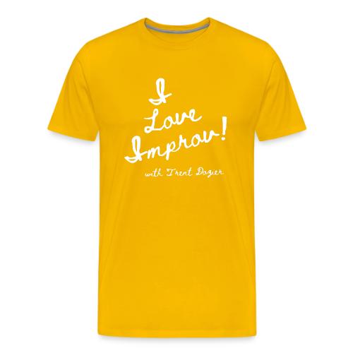 I Love Improv White - Men's Premium T-Shirt