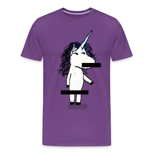 Kaede the Unicorn Censored - Men's Premium T-Shirt