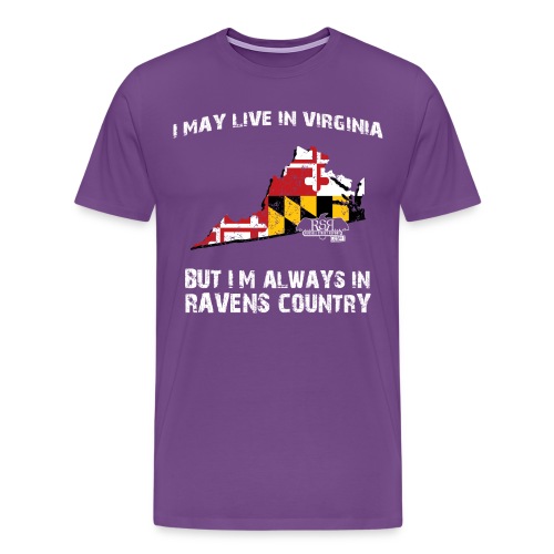 RavensCountryTee Virginia 07 07 1 png - Men's Premium T-Shirt