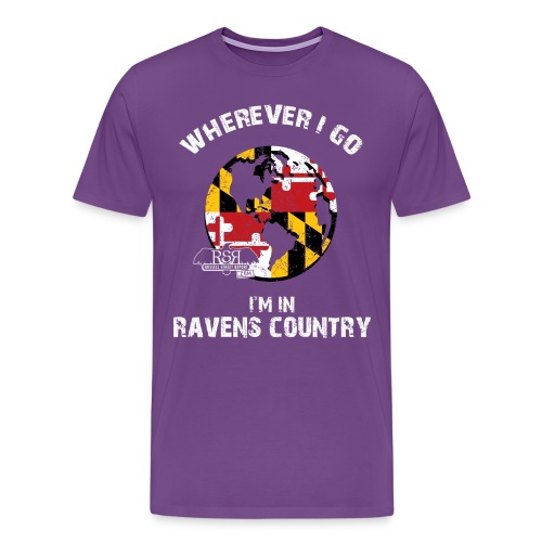 RavensCountryTee Earth 13 png - Men's Premium T-Shirt