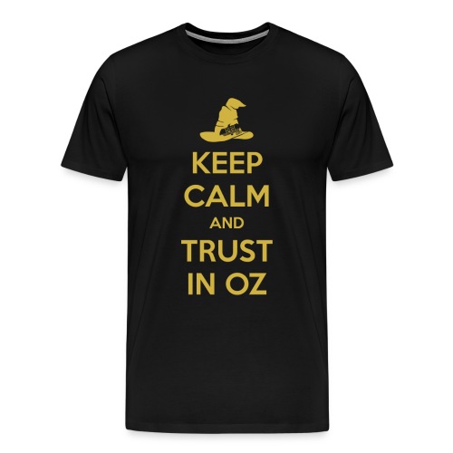 keep calm YELLOW png - Men's Premium T-Shirt