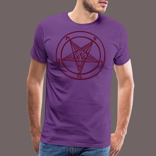 Baphomet Bold-Lined Vector - Men's Premium T-Shirt