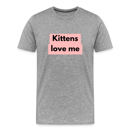 Kittens love me - Men's Premium T-Shirt