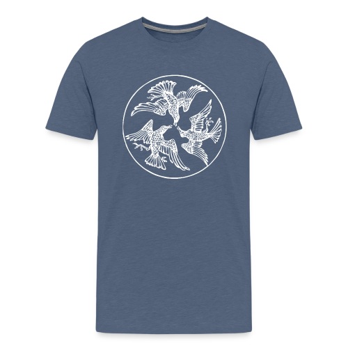 Three Crows in a Circle - Men's Premium T-Shirt