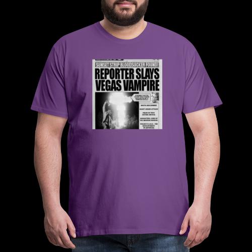 Kolchak The Night Stalker Vegas Vampire Newspaper - Men's Premium T-Shirt