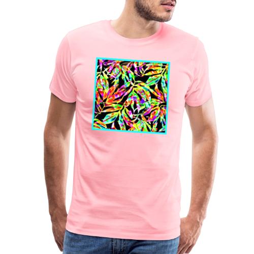 Chic Neon Pattern: Vibrant Bliss - Men's Premium T-Shirt