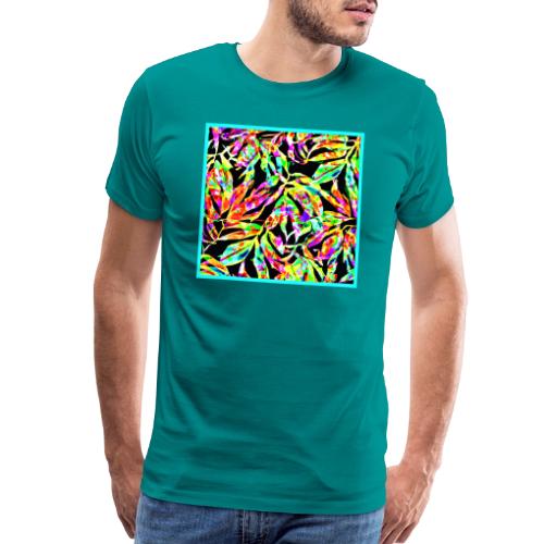 Chic Neon Pattern: Vibrant Bliss - Men's Premium T-Shirt