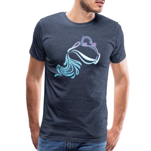 Aquarius Zodiac Air Sign Water Bearer Logo - Men's Premium T-Shirt