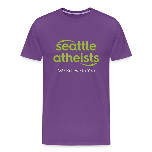 Seattle Atheists - (dark background) - Men's Premium T-Shirt