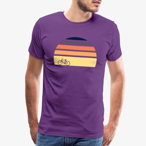 Bicycle Sunset - Men's Premium T-Shirt