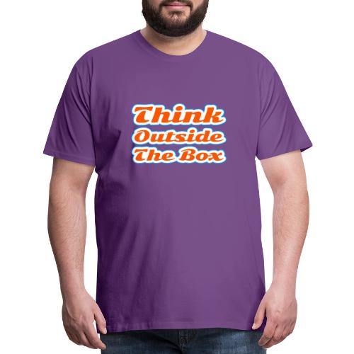 Think Outside the Box — Creative Mindset Script - Men's Premium T-Shirt