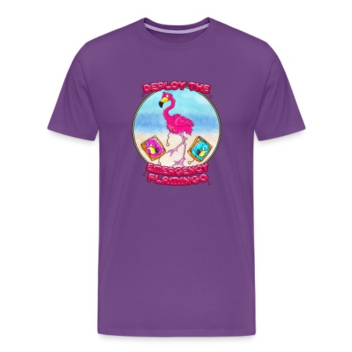 Emergency Flamingo - Men's Premium T-Shirt