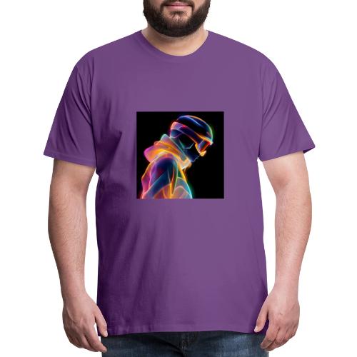 Snowboarding: Neon Gravity Ride - Men's Premium T-Shirt