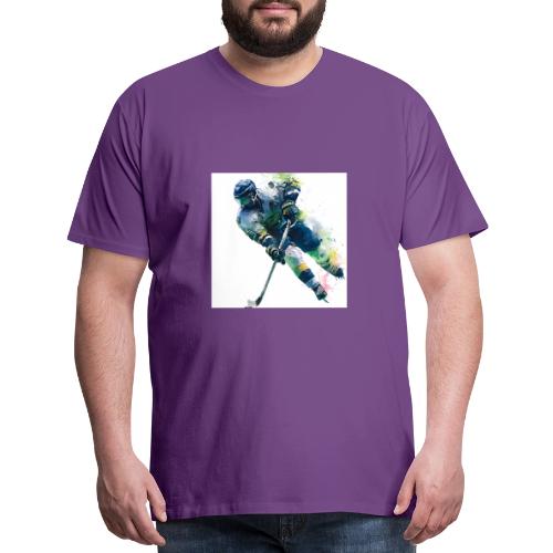Hockey: Frozen Motion - Men's Premium T-Shirt