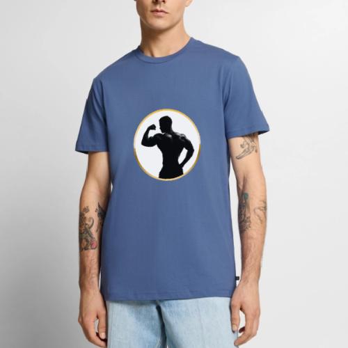Bodybuilder: Classic Flex Emblem - Men's Premium T-Shirt