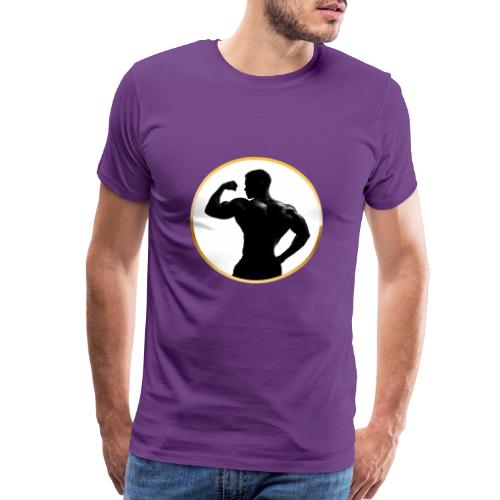 Bodybuilder: Classic Flex Emblem - Men's Premium T-Shirt