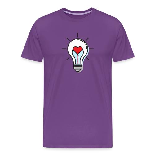 FUMCSD Heart Light Blub with White Bulb - Men's Premium T-Shirt