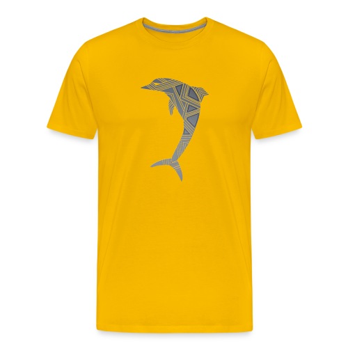 dolphin art deco - Men's Premium T-Shirt