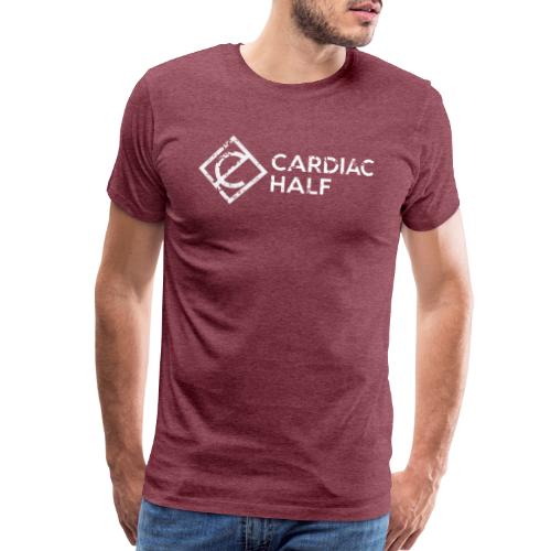 Cardiac Half White Logo - Men's Premium T-Shirt