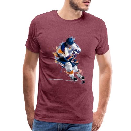 Hockey: Icy Streaks - Men's Premium T-Shirt