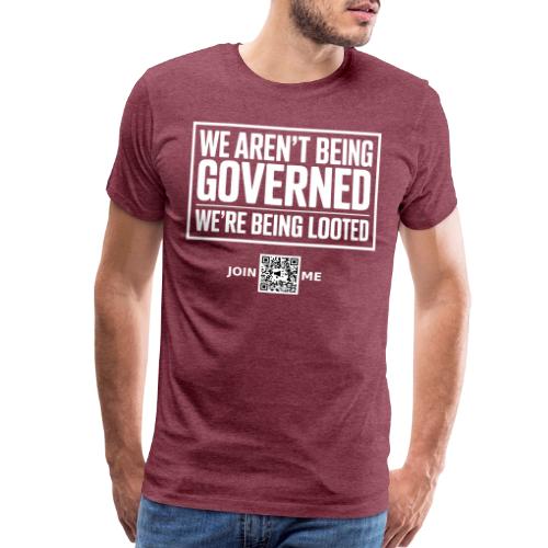 Looted (white, front-facing) - Men's Premium T-Shirt