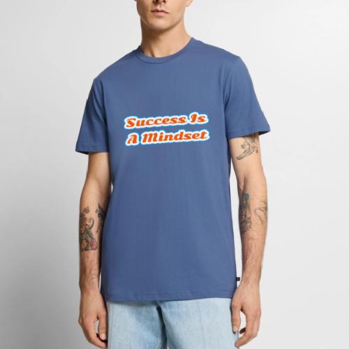 Success Is a Mindset — Motivational Glow Script - Men's Premium T-Shirt