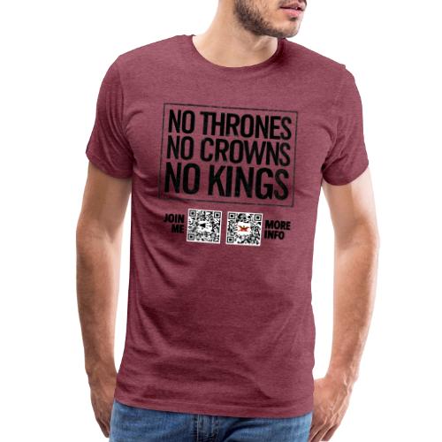 No Thrones (black, front-facing) - Men's Premium T-Shirt