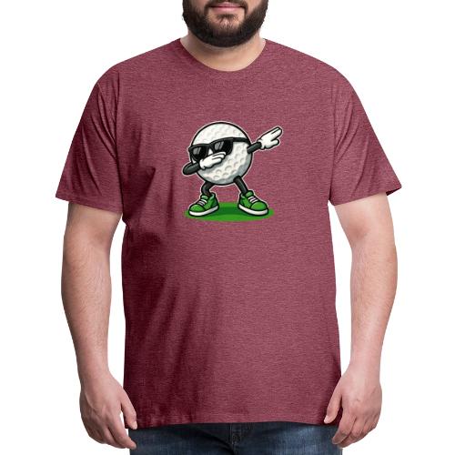 Golf Ball Dab Graphic Tee | Fun & Trendy Design - Men's Premium T-Shirt