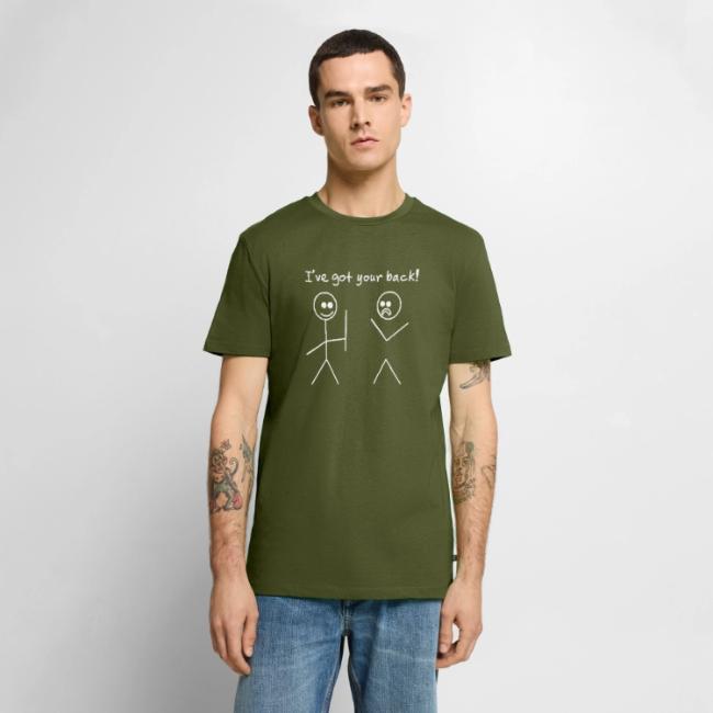 Got Your Back Stick Figure Design