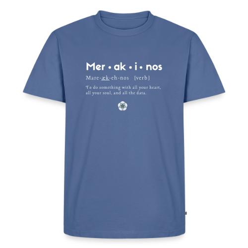 Merakinos definition with logo dark - Men's Premium T-Shirt