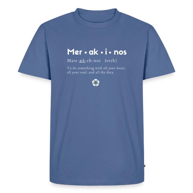 Merakinos definition with logo dark
