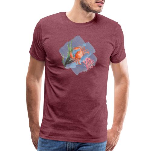 Under the Sea with Crab - Men's Premium T-Shirt