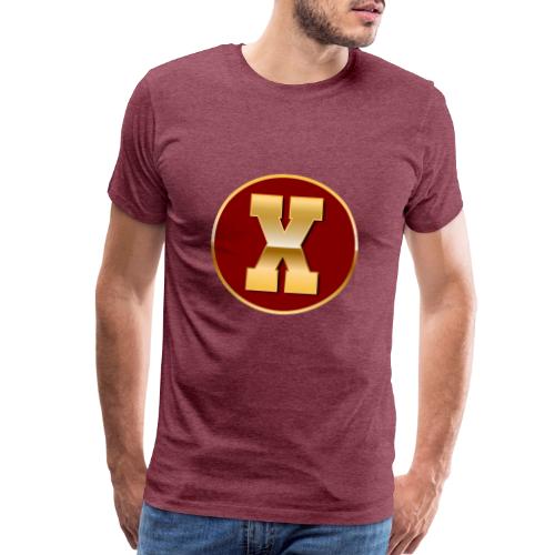 Letter X – Capital Varsity Alphabet Monogram - Men's Premium T-Shirt