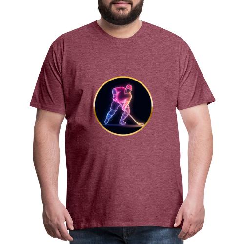 Hockey: Neon Ice Rush - Men's Premium T-Shirt