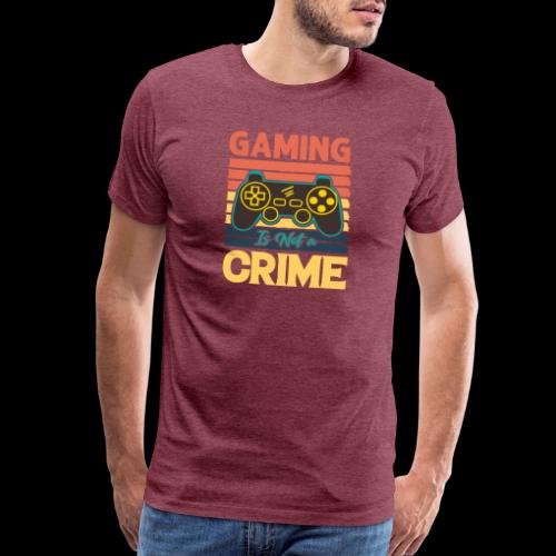Gaming Is Not A Crime Tee - Men's Premium T-Shirt