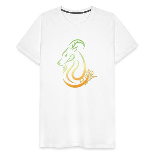 Capricorn Zodiac Sea Goat Astrology Logo - Men's Premium T-Shirt
