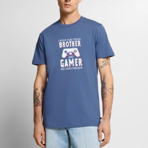 Brother & Gamer: Crushing Both - Men's Premium T-Shirt